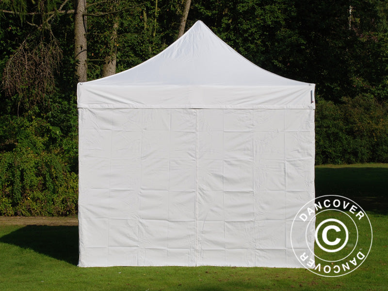 Vouwtent FleXtents PRO Vintage Style 3x3m Wit, inkl. 4 Zijwanden