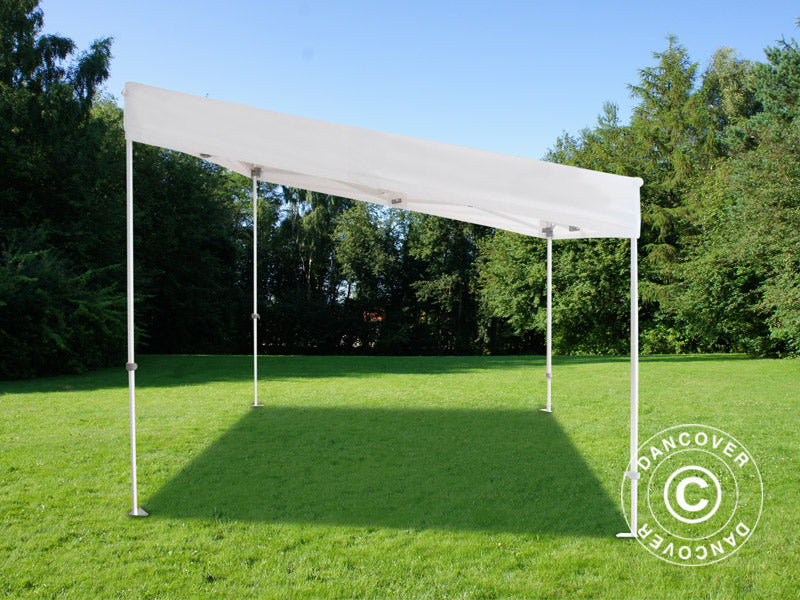 Carpa plegable FleXtents PRO Trapezo 3x3m Blanco, Incl. 4 lados