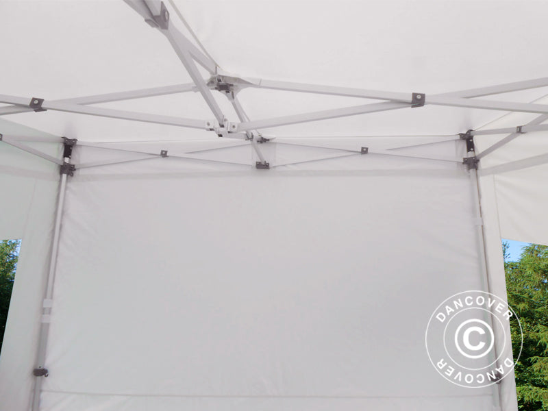 Carpa plegable FleXtents PRO Trapezo 3x3m Blanco, Incl. 4 lados