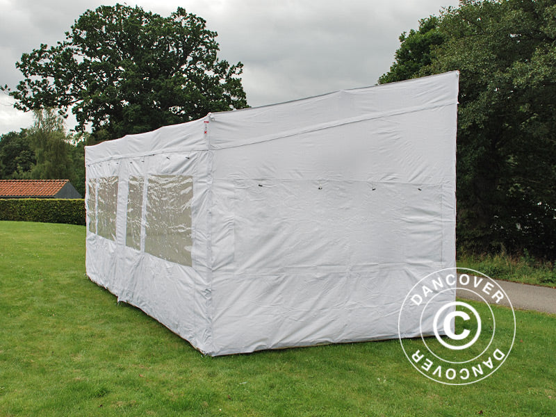 Carpa plegable FleXtents PRO Trapezo 3x6m Blanco, Incl. 4 lados