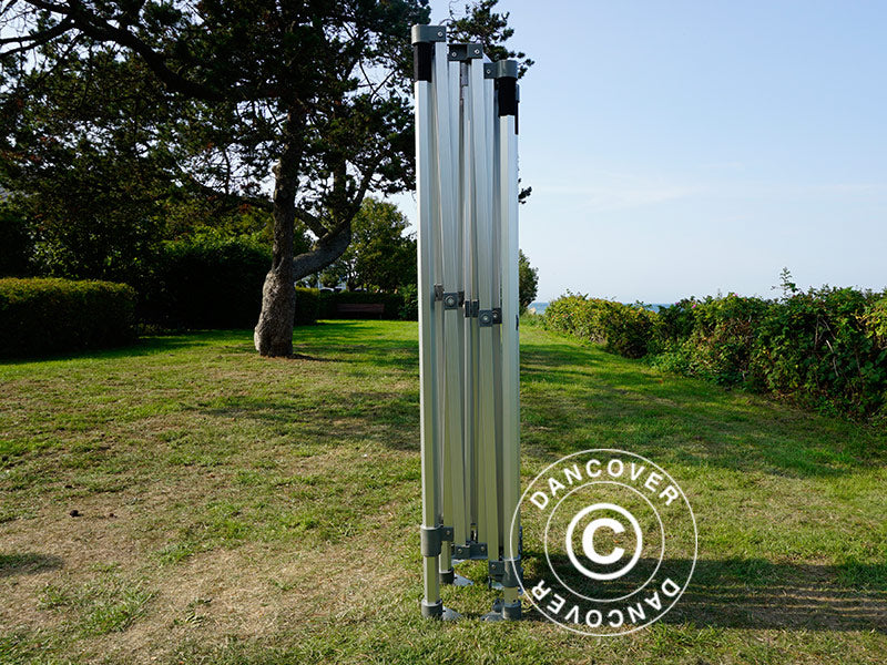 Vouwtent FleXtents PRO Trapezo 3x6m Grijs, inkl. 4 Zijwanden