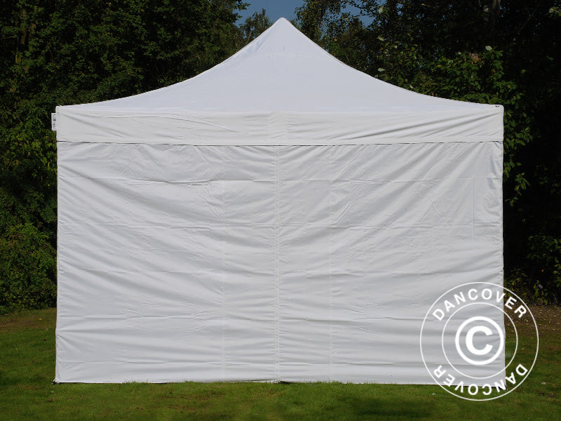Faltzelt FleXtents Xtreme 50 Vintage Style 4x4m Weiß, mit 4 Seitenwänden