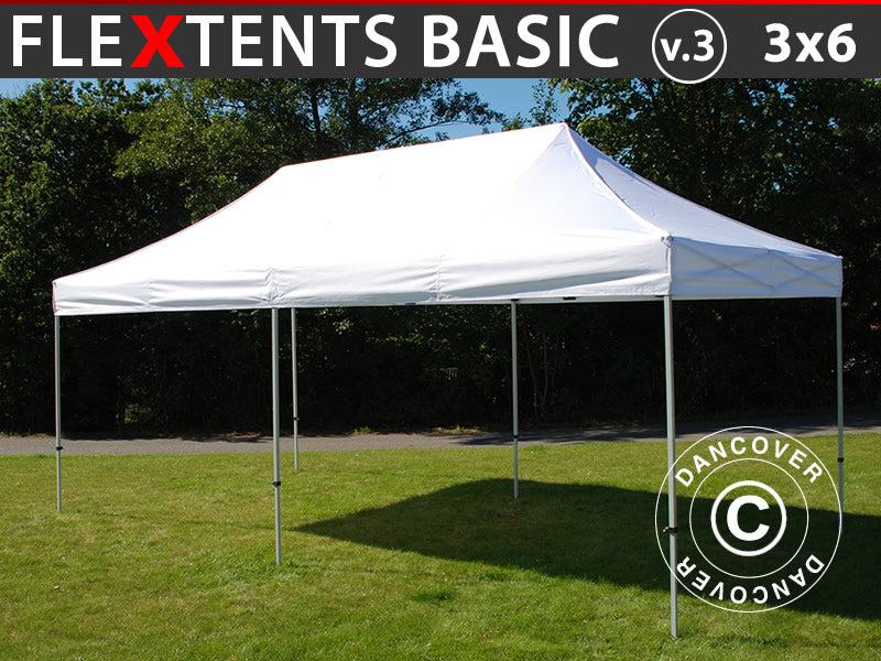 Faltzelt FleXtents Basic v.3. Faltzelt 3x6m. Faltzelt Weiss. Jetzt kaufen