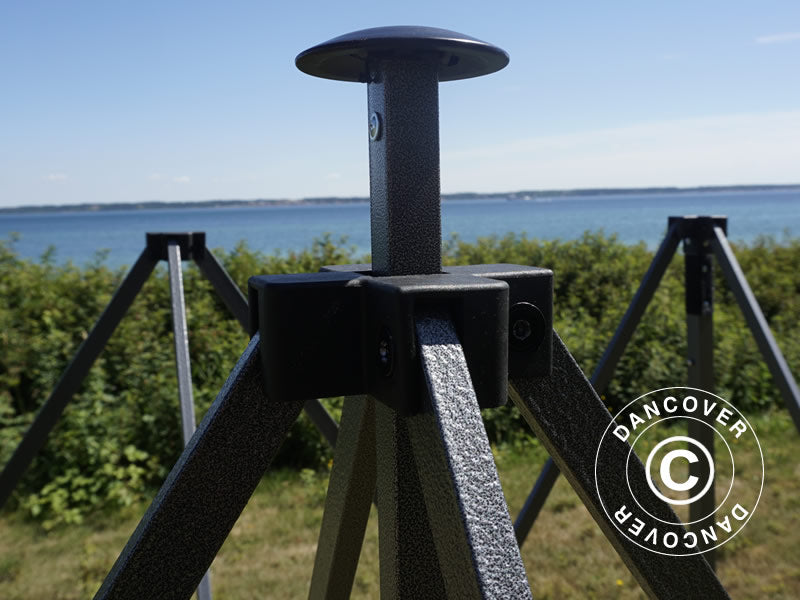 Saliekamā nojume FleXtent Basic v.3, 3x6m Melns