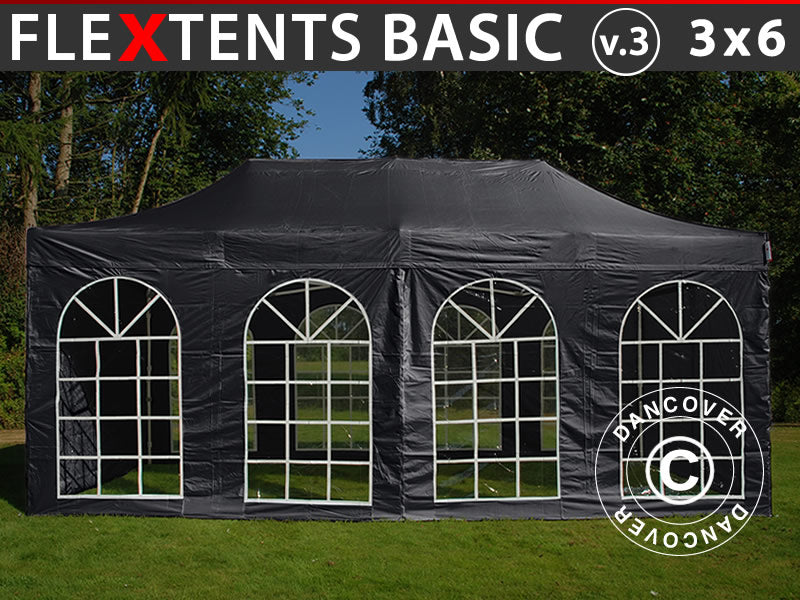 faltzelt 3x6 schwarz Faltzelt FleXtents Basic v.3. Faltzelt 3x6m. Faltzelt Schwarz. Jetzt kaufen