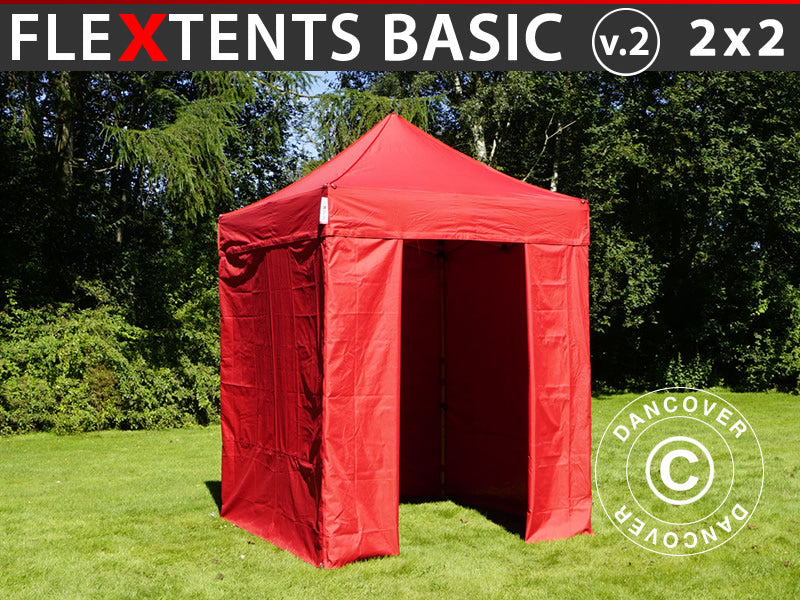 faltzelt dachplane Faltzelt FleXtents Basic v.2. Faltzelt 2x2m. Faltzelt Rot. Jetzt kaufen