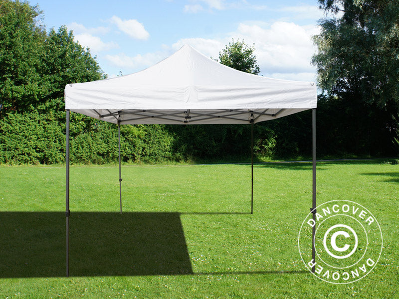 Gazebo pieghevole FleXtents Basic v.3, 3x3m Bianco