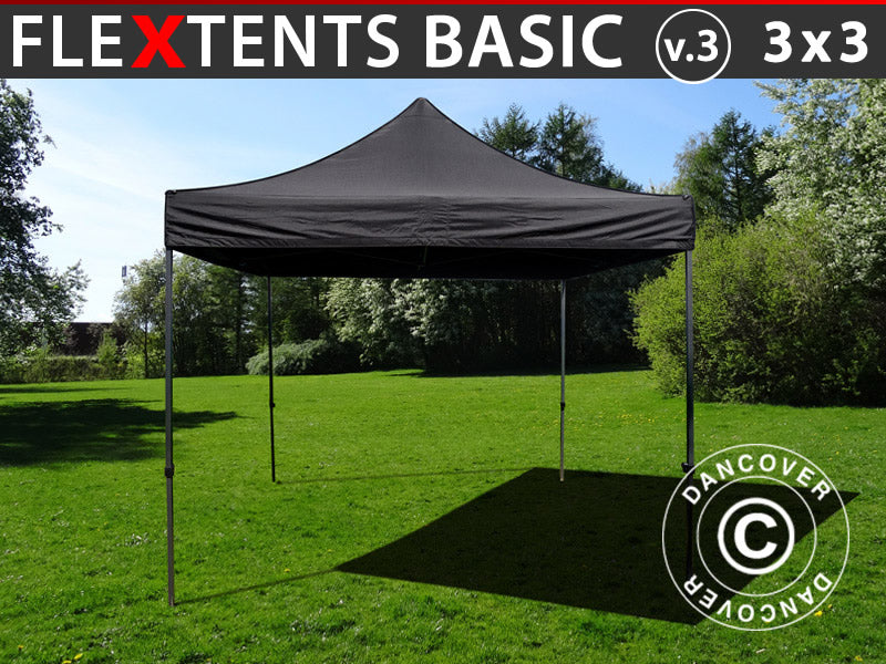 stabile faltzelte Faltzelt FleXtents Basic v.3. Faltzelt 3x3m. Faltzelt Schwarz. Jetzt kaufen