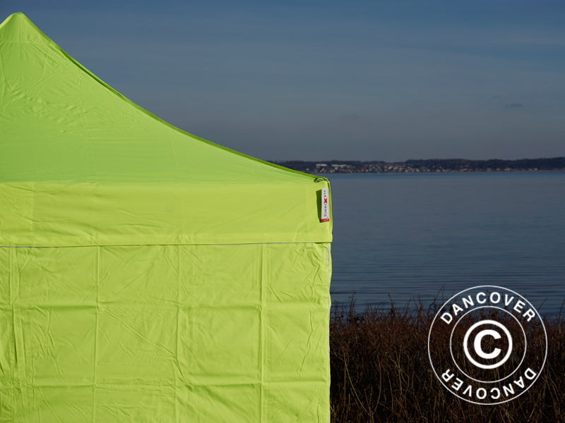 Tente pliante FleXtents PRO Steel 3x3m Néon jaune/vert, avec 4 cotés RESTE SEULEMENT 1 PC