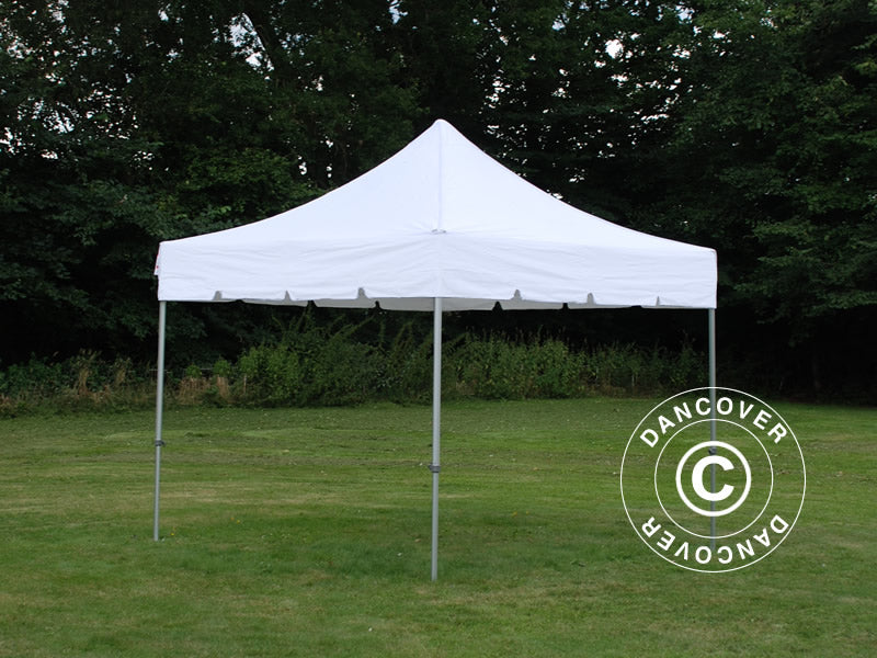 Tenda Dobrável FleXtents PRO Steel "Peaked" 3x3m Branco, incl. 4 paredes laterais