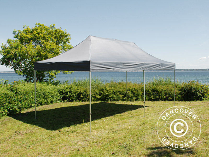 Brzo sklopivi paviljon FleXtents PRO Steel 3x6m Siva