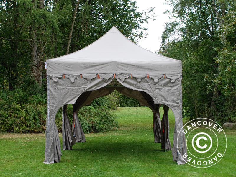 Vouwtent FleXtents PRO Steel "Raj" 3x6m Latte/Oranje