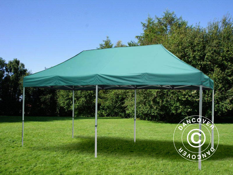 Carpa plegable FleXtents PRO Steel 3x6m Verde, Incl. 6 lados