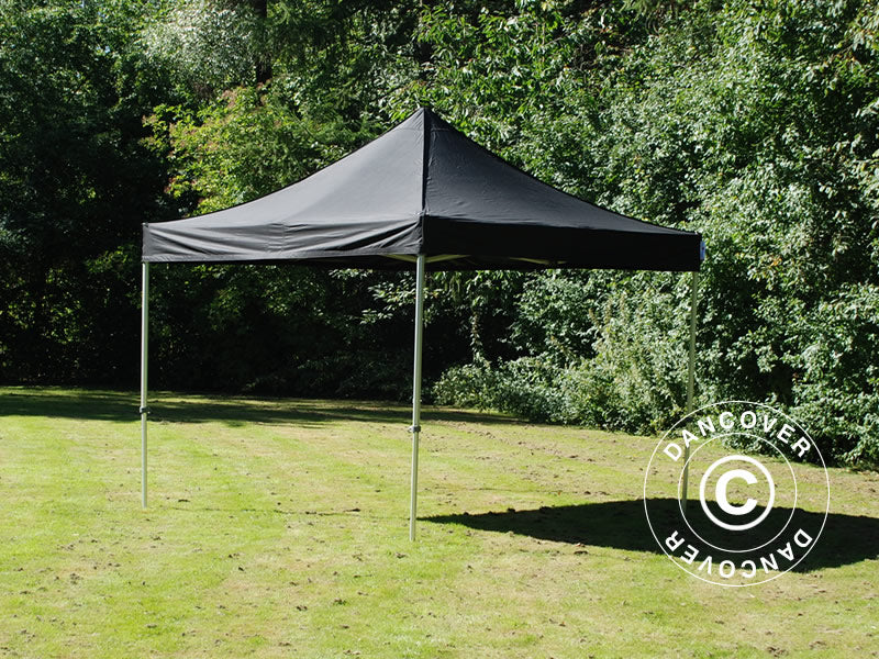 Tenda Dobrável FleXtents PRO Steel 4x4m Preto, incl. 4 paredes laterais