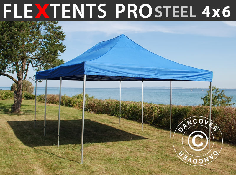 Pikateltta FleXtents PRO Steel 4x6m Sininen