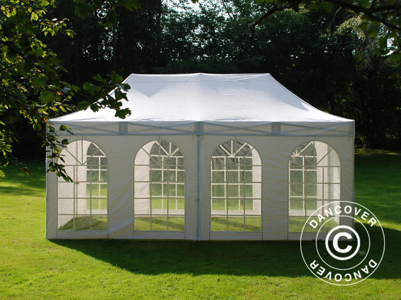 Pop up gazebo FleXtents Steel 3x6 m White, incl. 4 sidewalls