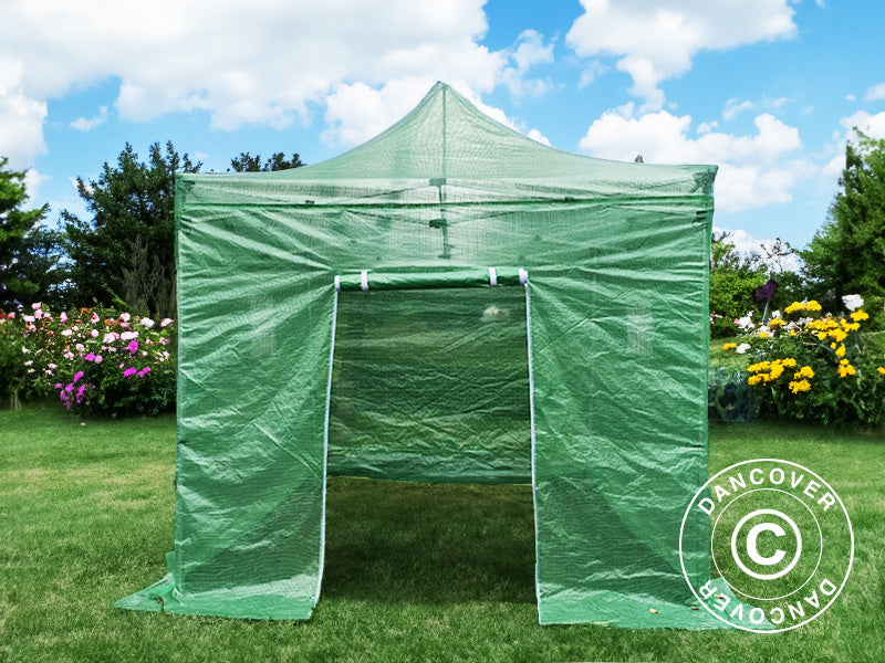 FleX Greenhouse 3x3 m, PE, Transparent/Green