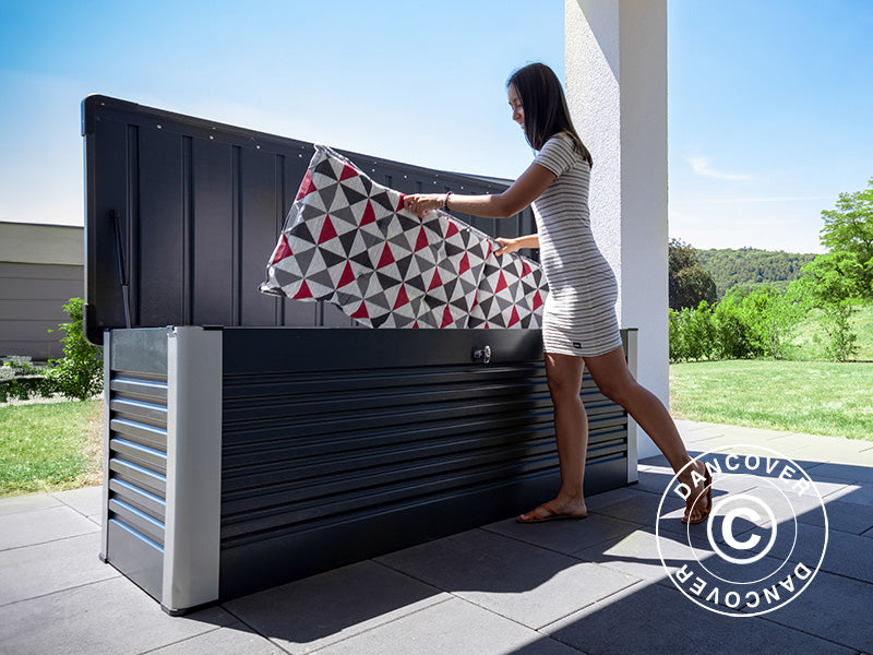 Garden storage box, Protect-a-Box, Trimetals, 0.785x1.875x0.725 m, 1.47 m², Anthracite