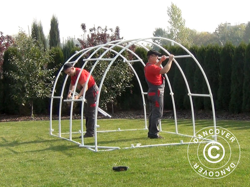 Polytunnel Greenhouse 130, 2.2x4x1.9 m, 8.8 m², Transparent