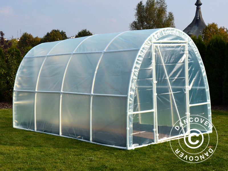 Polytunnel Staklenik 130, 2,2x3x1,9m, 6,6m², Prozirni