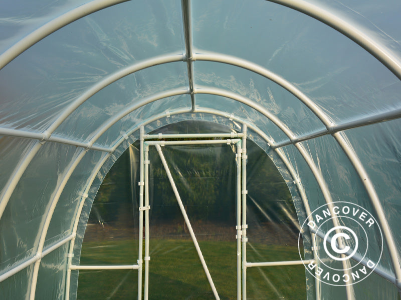Polytunnel Greenhouse 130, 2.2x3x1.9 m, 6.6 m², Transparent