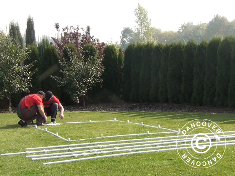 Invernadero túnel 130, 2,2x3x1,9m, 6,6m², Traslúcido