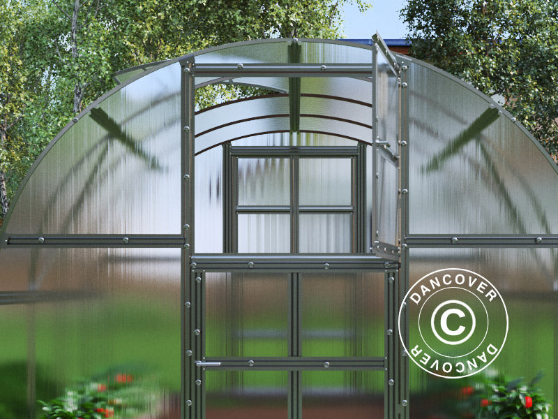 Serre polycarbonate TITAN Arch 320, 12m², 3x4m, Argent