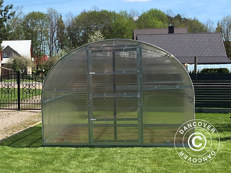 Serre polycarbonate TITAN Arch 320, 12m², 3x4m, Argent