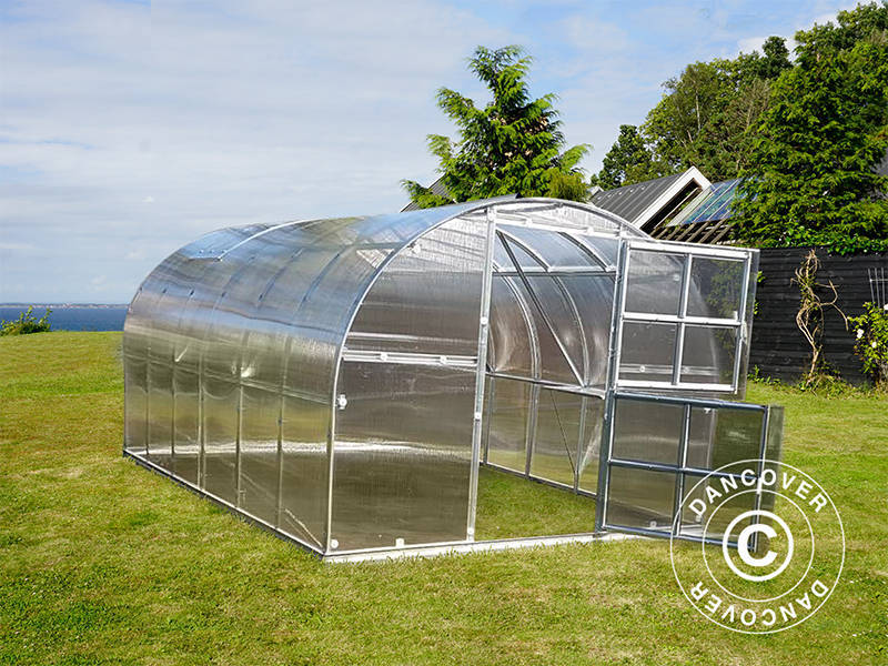 Greenhouse polycarbonate TITAN Arch 320, 12 m², 3x4 m, Silver