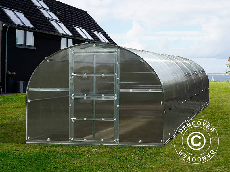 Serre polycarbonate TITAN Arch 320, 30m², 3x10m, Argent