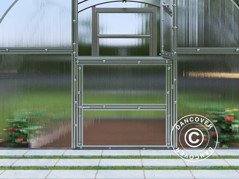 Siltumnīca, polikarbonāts TITAN Arch 280, 12m², 3x4m, Sudrabota