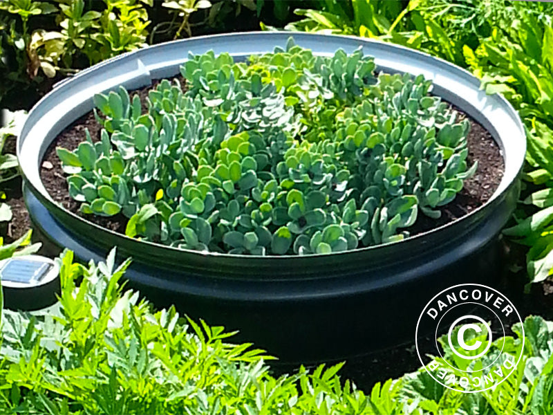 Rond plantenbak voor buiten, Ø0,5x0,1m, Bruin