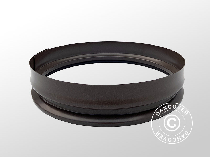 Rond plantenbak voor buiten, Ø0,5x0,1m, Bruin