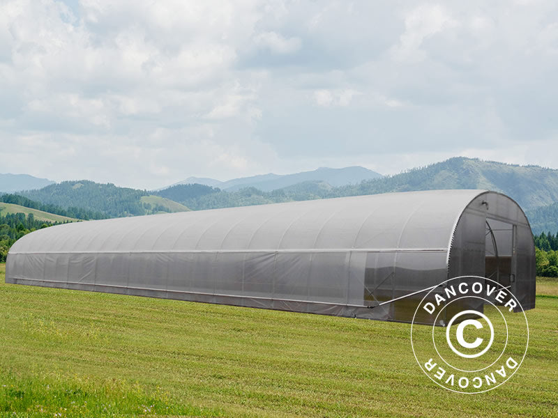 Commercial greenhouse tunnel, 9.7x16x3.95 m, Transparent