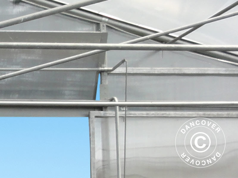 Commercial greenhouse tunnel, 10x16x3.95 m, Transparent