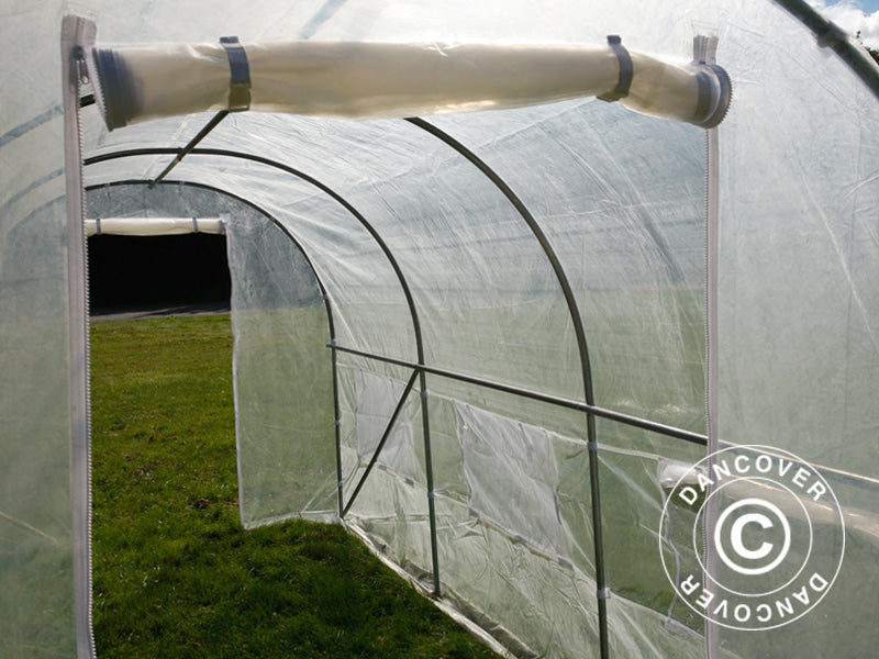 Polytunnel Greenhouse 2x4.5x2 m, 9 m², Transparent