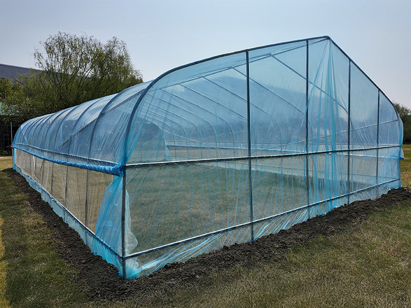 Foliengewächshaus, 6x20x2,5m, 100-Mikron PO-Folie, Transparent
