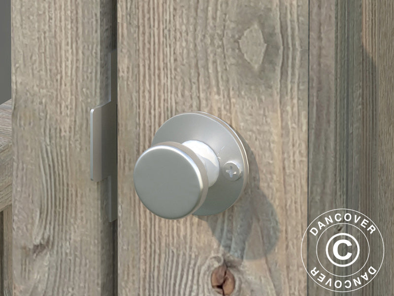 Gewächshaus/Gartenpavillon aus Holz, 3x4,83x2,88m, 13,8m², Grau