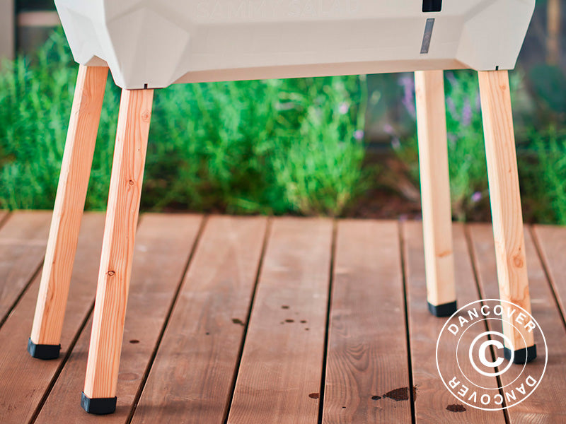 Hochbeet, SAMMY SALAD, mit Abdeckung und Wassertank, Hellgrau