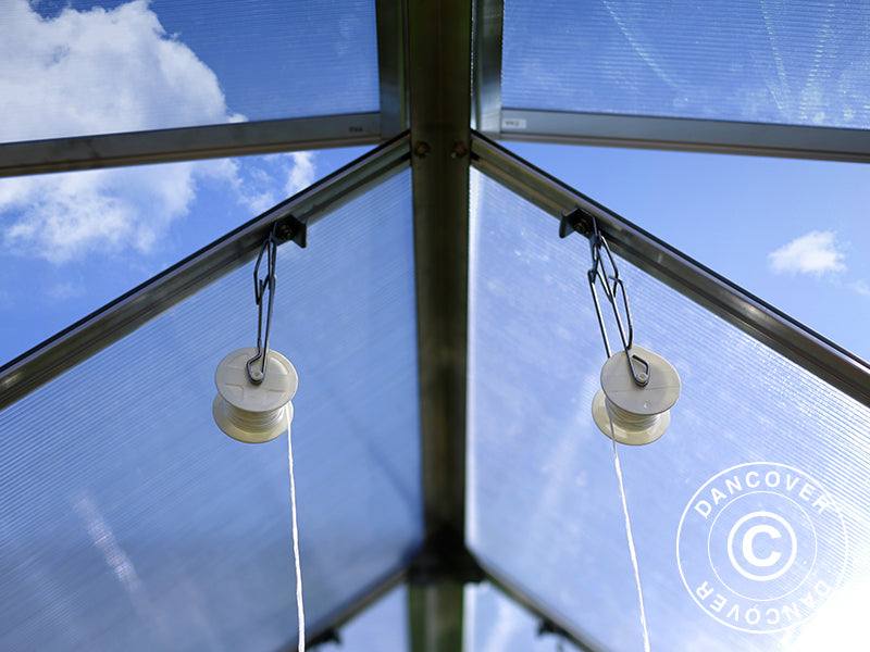 Polikarbonato šiltnamis Balance 11,1m², Palram/Canopia, 3,04x3,66x2,57m, Sidabrinis