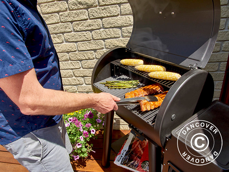 Pellet BBQ Grill Crown 400 65x133x111cm Black