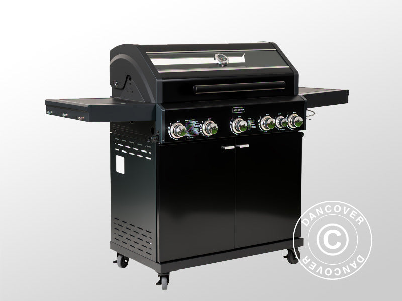 Gas BBQ Grill 53x146x112cm Black (ES)