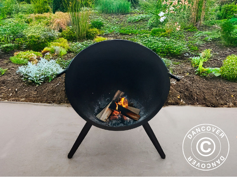 Fire Bowl Half Sphere, Ø60x65 cm, Black