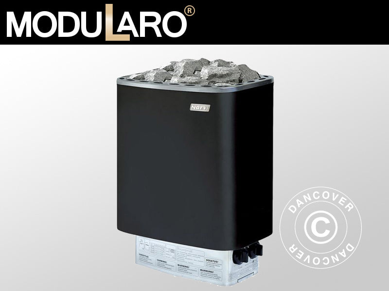 Sauna Heater incl. stones, 6kW, Black