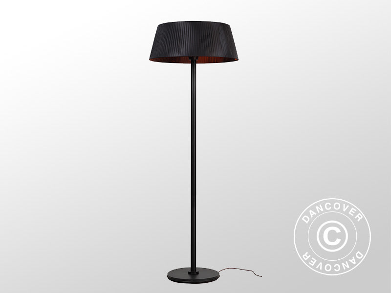 Patio halogen heater IKEMA freestanding, 2000W, Black