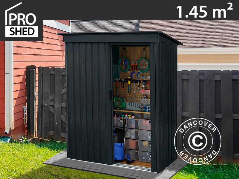 Geräteschuppen, 1,63x0,89x1,82m ProShed®, 1,45m², Anthrazit