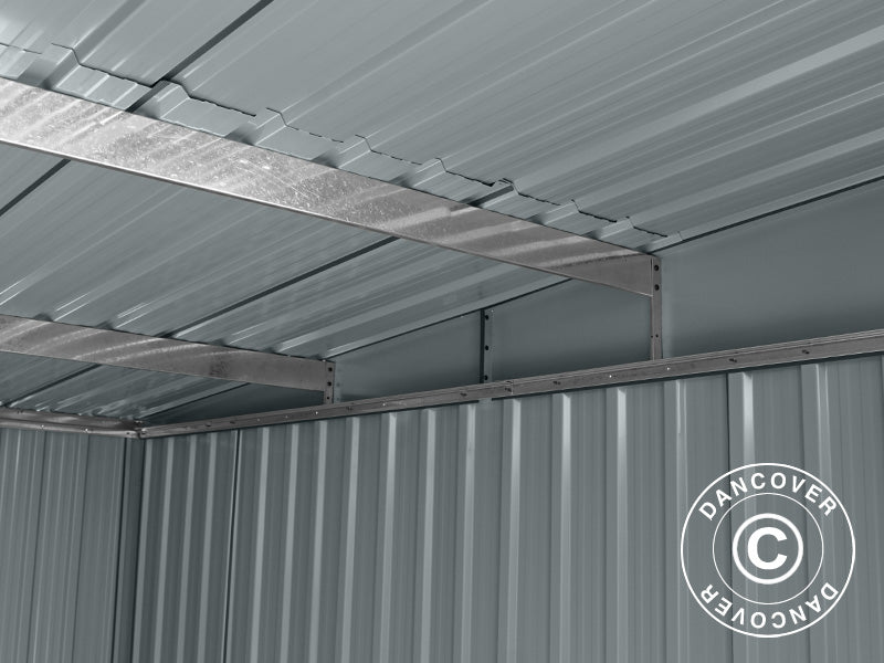 Garden shed w/Skylight, 2.38x1.93x2.03 m, 4.59 m², Anthracite/White