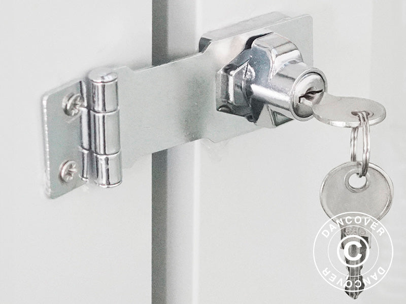 Puutarhavaja, 3,02x1,72x2,29m, 5,19m², Antrasiitti/Valkoinen