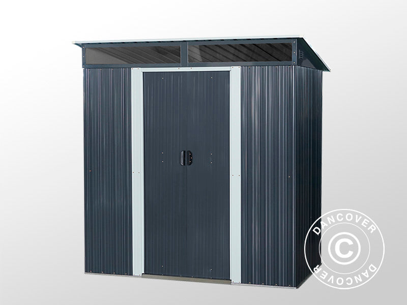 Dārza šķūnis ar jumta logu 1,95x1,21x1,96m, 2,35m², ProShed®, Antracīts/Balts