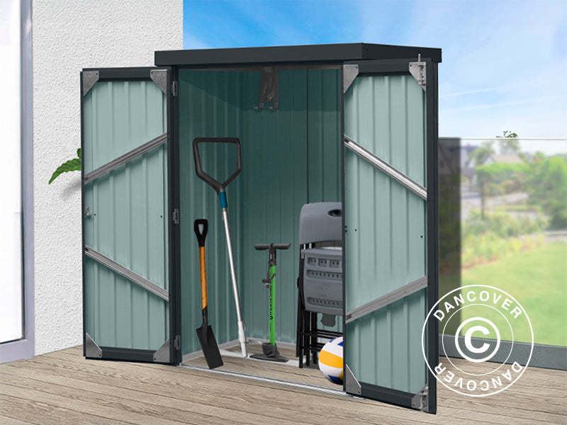 Abri de jardin, armoire en acier 1,4x0,81x1,8m, 1,13m², ProShed®, Anthracite